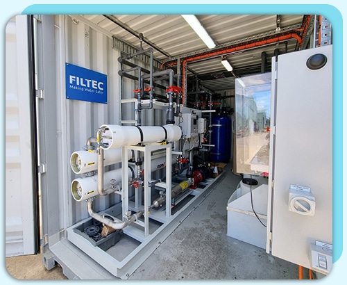 RO water treatment plant for Island Community
